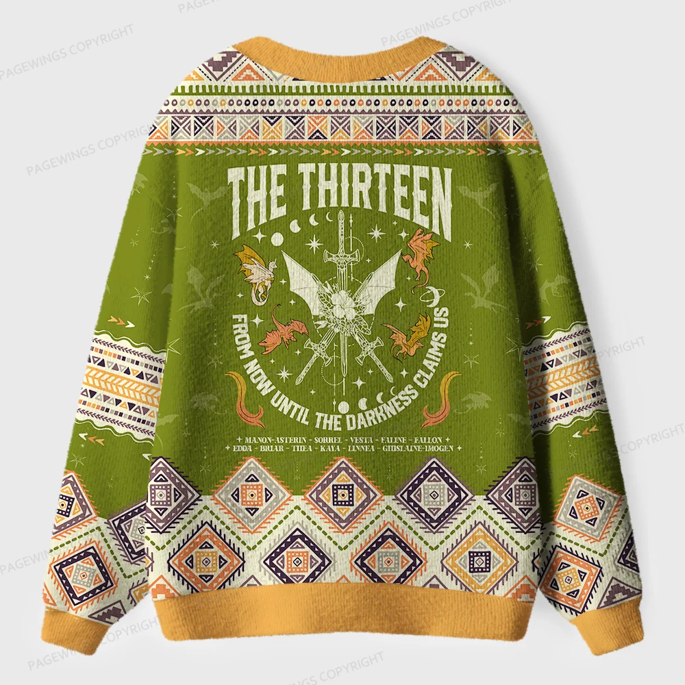Pagewings The Thirteen Unisex Ugly Cardigan Sweaters