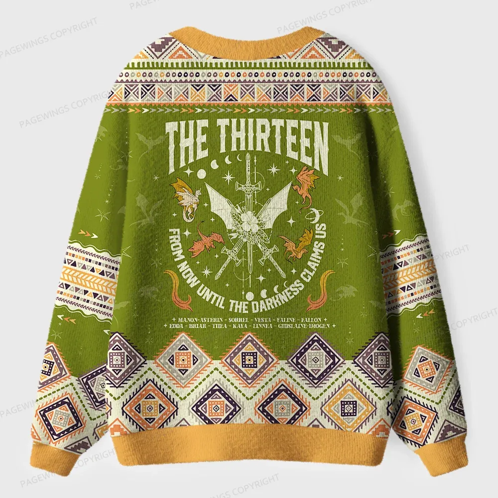 Pagewings The Thirteen Unisex Ugly Cardigan Sweaters