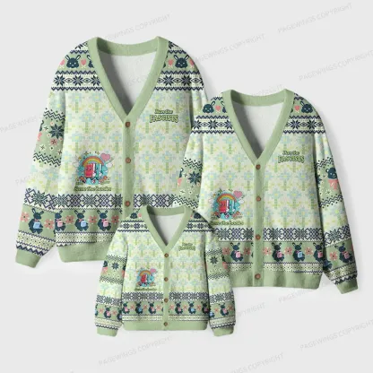 Pagewings Ban The Fascists Save The Books Unisex Ugly Cardigan Sweaters