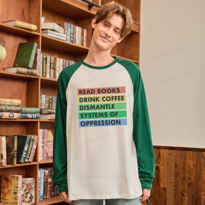 Pagewings Read Books Long Sleeve Raglan T-shirt