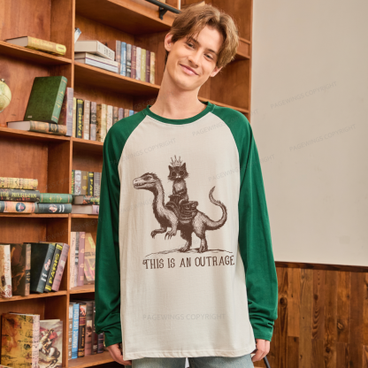 Pagewings Sci-Fi Book Lovers Long Sleeve Raglan T-shirt