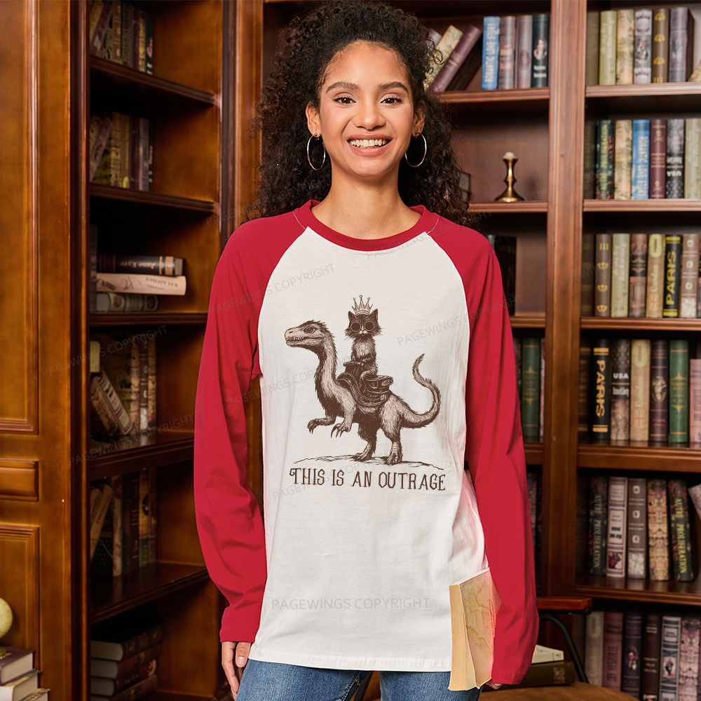 Pagewings Sci-Fi Book Lovers Long Sleeve Raglan T-shirt