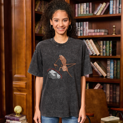 Pagewings I Don’t Like This Rock Ending Unisex Washed T-shirt