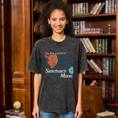 Pagewings Sanctuary Moon Unisex Washed T-shirt