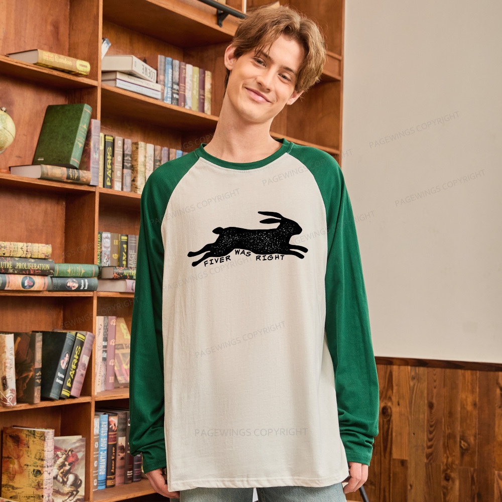 Pagewings Fiver Was Right Long Sleeve Raglan T-shirt