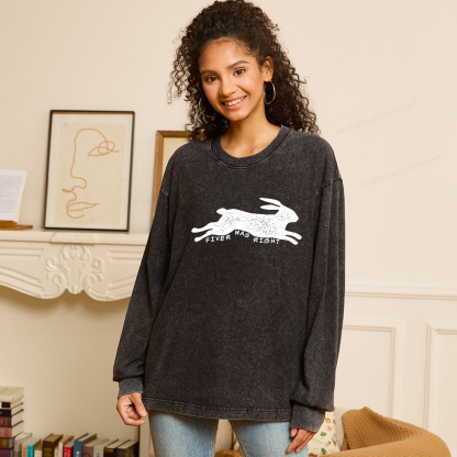 Pagewings Fiver Was Right Unisex Washed Long Sleeve T-shirt