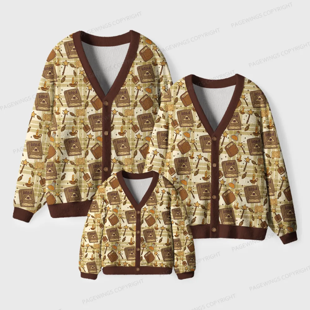 Pagewings Read Unisex Ugly Cardigan Sweaters