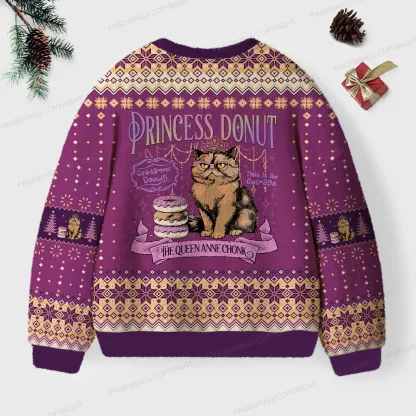 Pagewings The Queen Anne Chonk Unisex Ugly Knit Sweatshirt