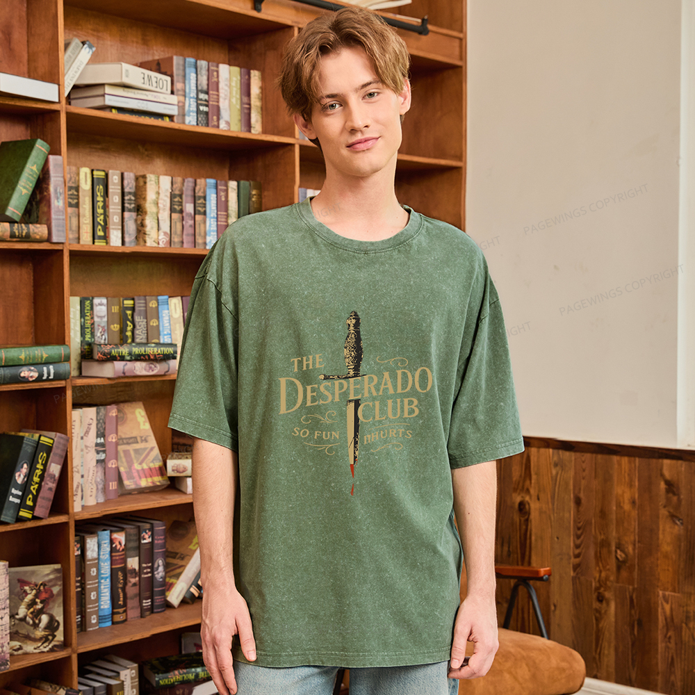 Pagewings Desperado Club Unisex Washed T-shirt