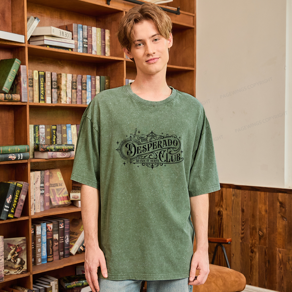 Pagewings The Desperado Club Unisex Washed T-shirt