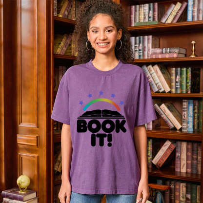 Pagewings Book It Unisex Washed T-shirt