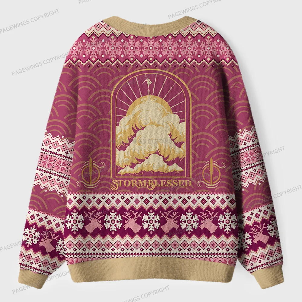 Pagewings Stormblessed Unisex Ugly Cardigan Sweaters