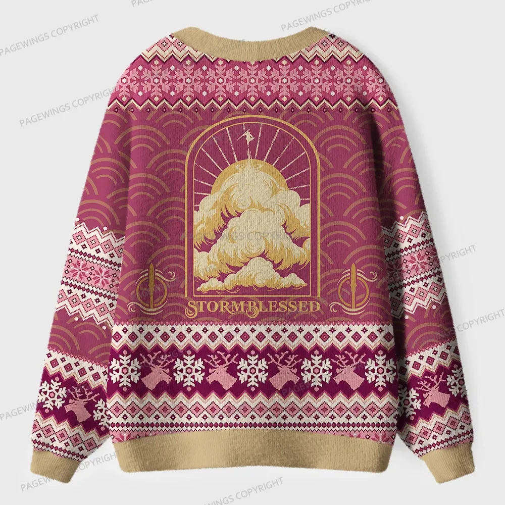 Pagewings Stormblessed Unisex Ugly Cardigan Sweaters