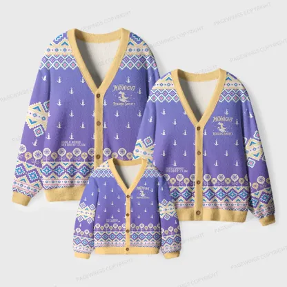 Pagewings Midnight Readers Society Unisex Ugly Cardigan Sweaters