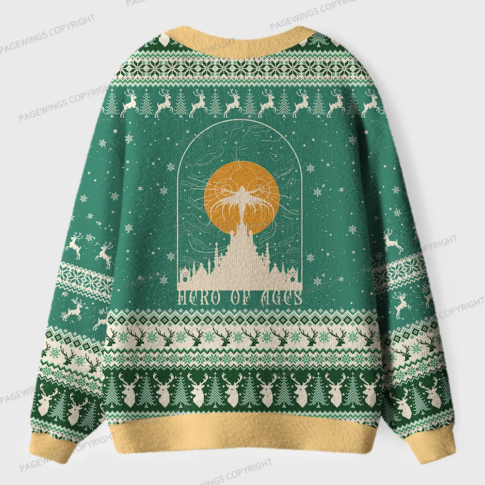 Pagewings Hero Of Ages Unisex Ugly Cardigan Sweaters
