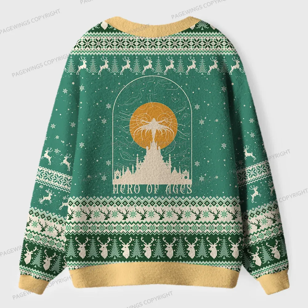 Pagewings Hero Of Ages Unisex Ugly Cardigan Sweaters
