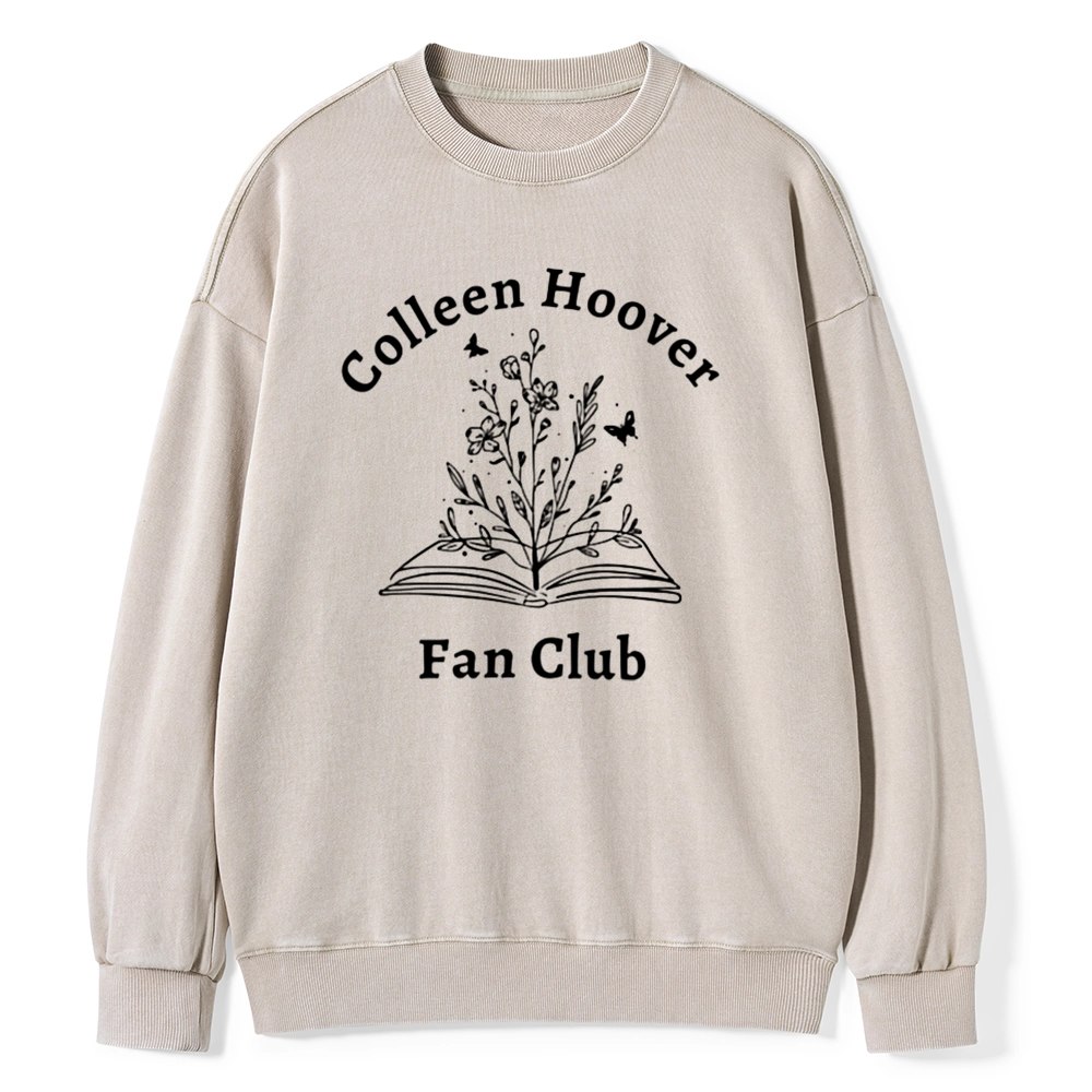 Pagewings Colleen Hoover Fan Club Unisex Washed Sweatshirt