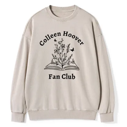 Pagewings Colleen Hoover Fan Club Unisex Washed Sweatshirt