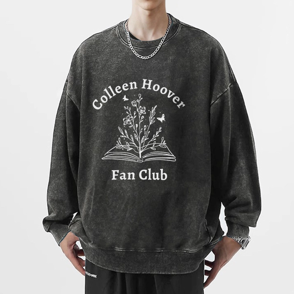 Pagewings Colleen Hoover Fan Club Unisex Washed Sweatshirt
