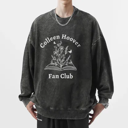 Pagewings Colleen Hoover Fan Club Unisex Washed Sweatshirt