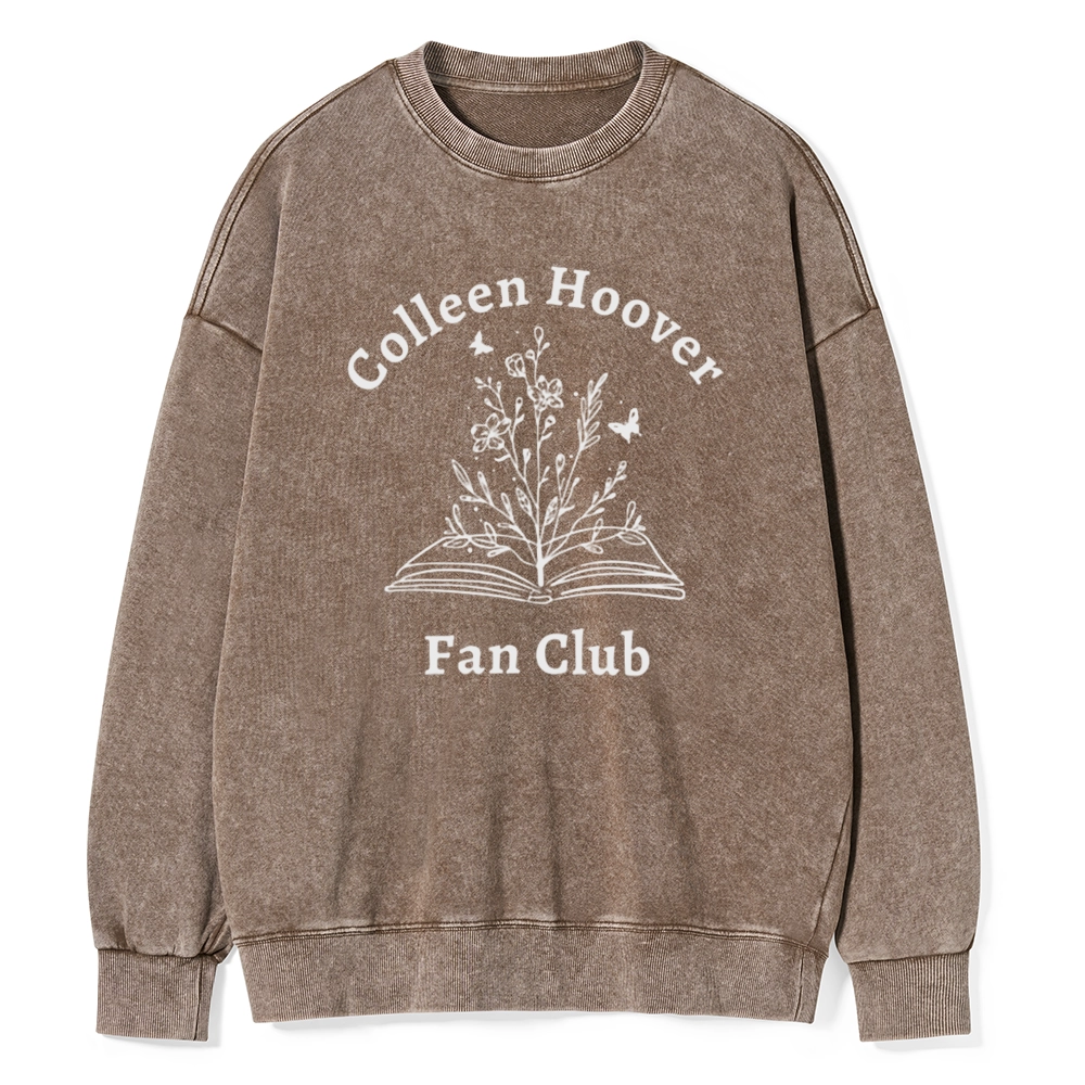 Pagewings Colleen Hoover Fan Club Unisex Washed Sweatshirt