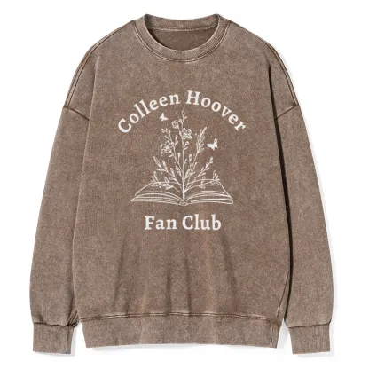 Pagewings Colleen Hoover Fan Club Unisex Washed Sweatshirt