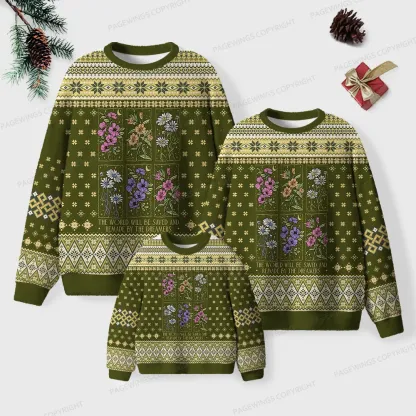 Pagewings The World Will Be Saved Unisex Ugly Knit Sweatshirt