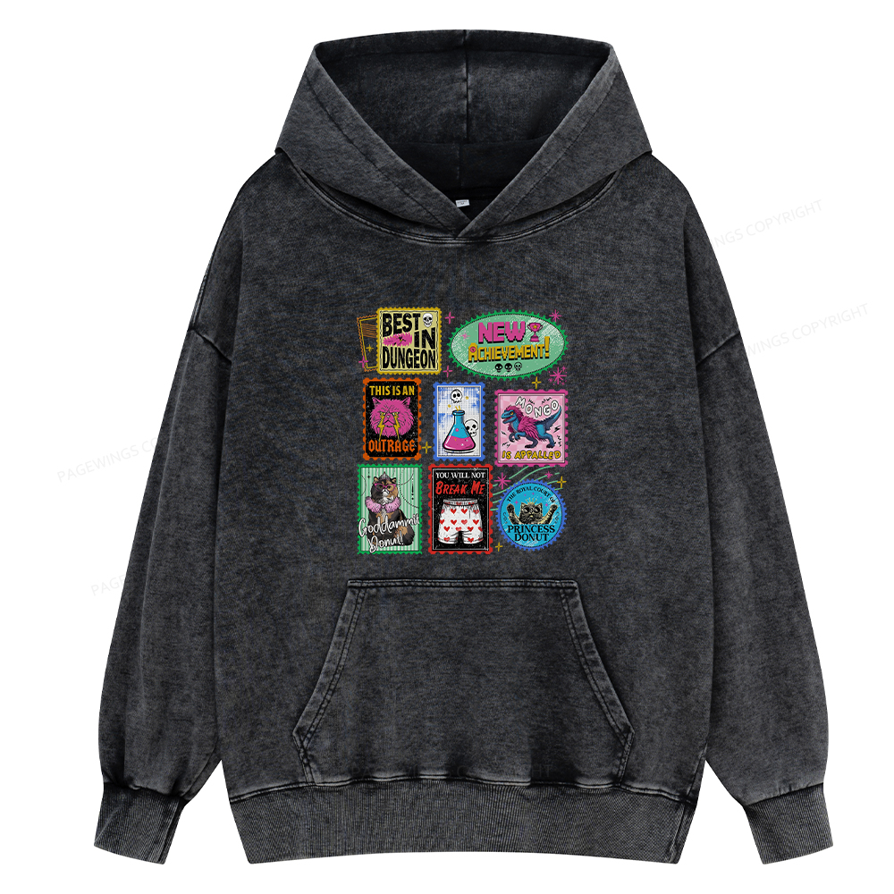 Pagewings New Achievement Unisex Washed Hoodie