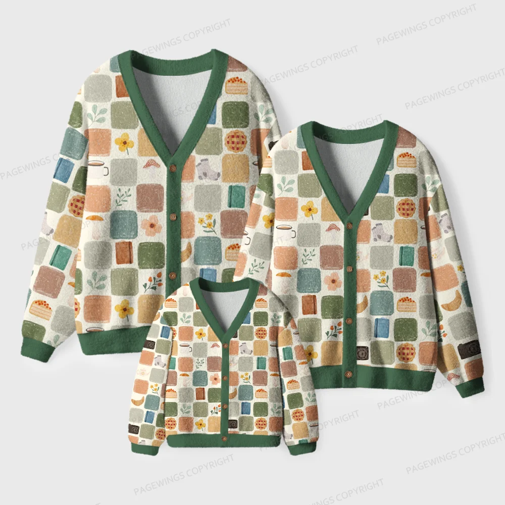 Pagewings Bookish Unisex Ugly Cardigan Sweaters