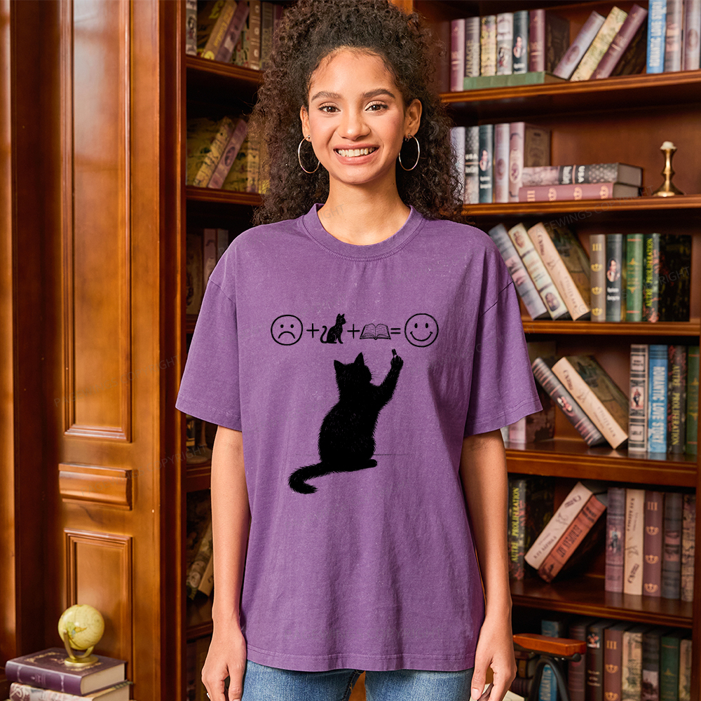 Pagewings A Good Life Is Made Up of Books Unisex Washed T-shirt