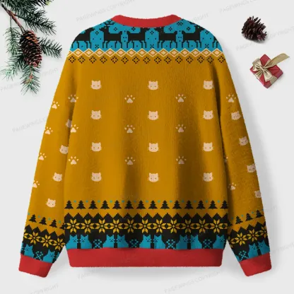Pagewings Wake Up And Read Unisex Ugly Knit Sweatshirt