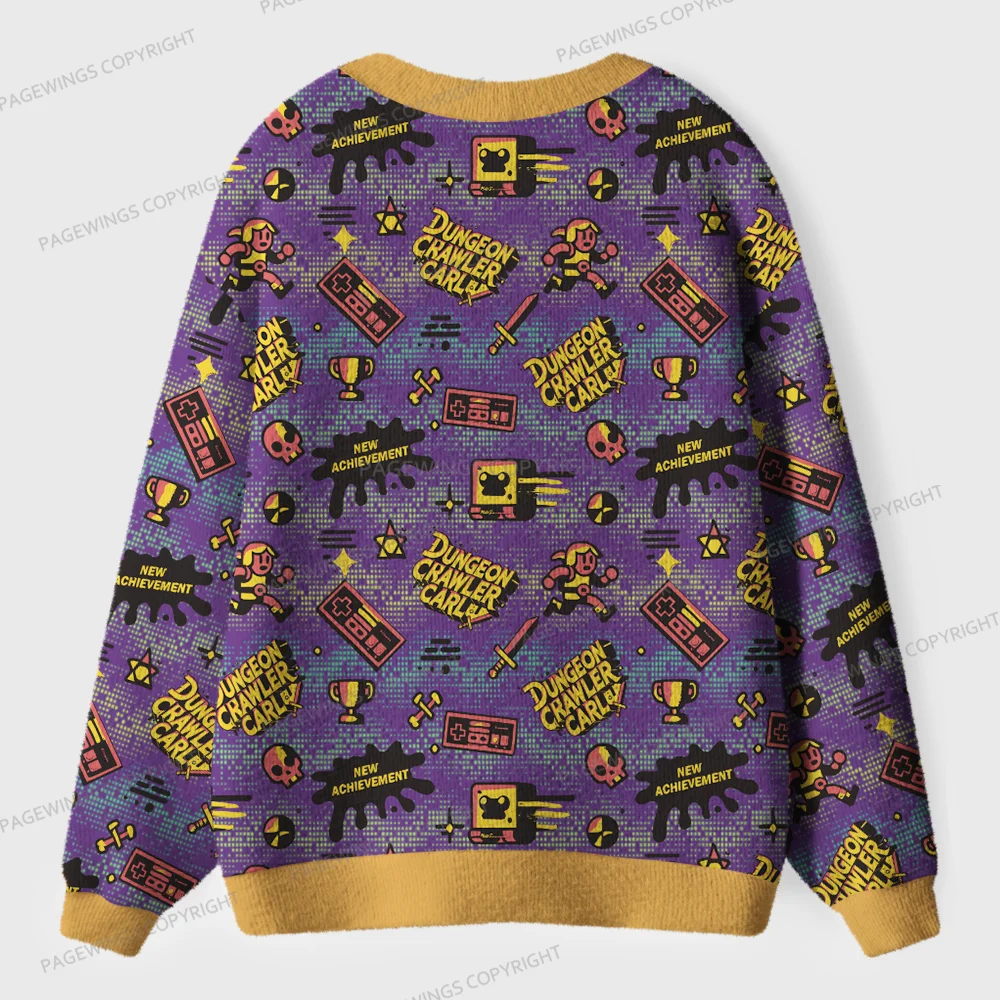 Pagewings Sci-Fi Book Lover Unisex Ugly Cardigan Sweaters