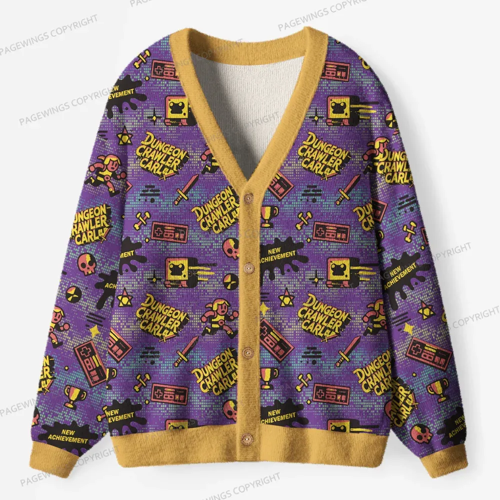 Pagewings Sci-Fi Book Lover Unisex Ugly Cardigan Sweaters