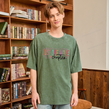 Pagewings Just One More Chapter Unisex Washed T-shirt