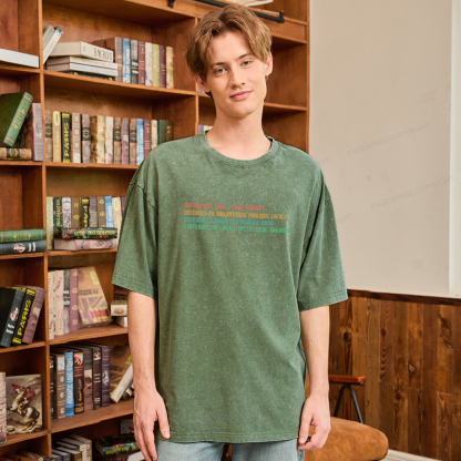 Pagewings Defend the Local Public Library Unisex Washed T-shirt