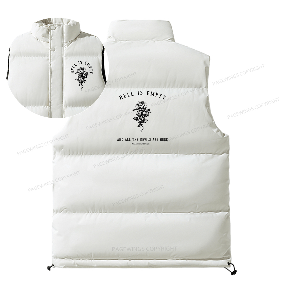 Pagewings Hell Is Empty And All The Devils Are Here Unisex Sleeveless Jacket