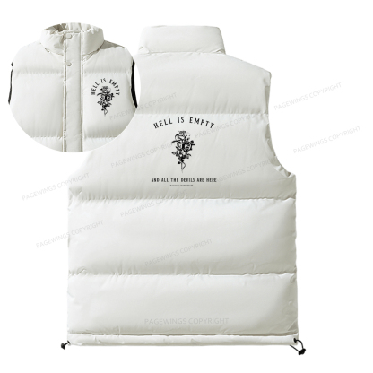 Pagewings Hell Is Empty And All The Devils Are Here Unisex Sleeveless Jacket