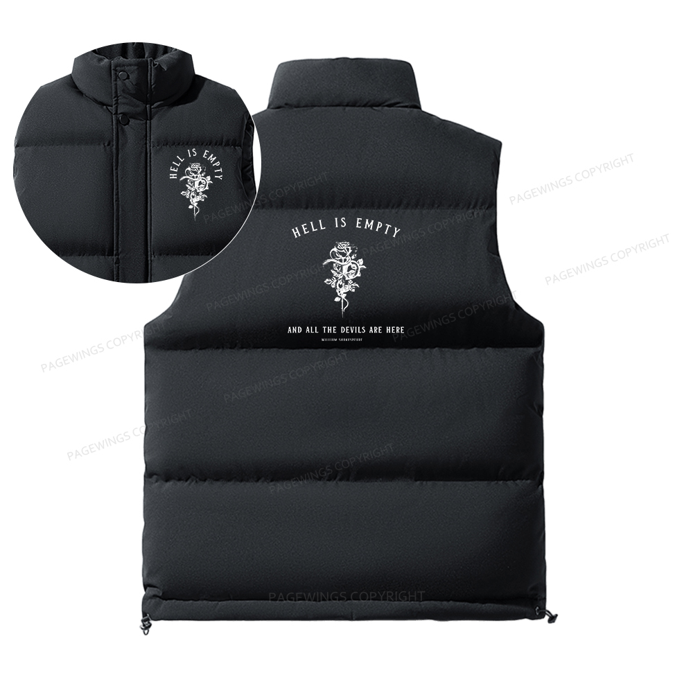 Pagewings Hell Is Empty And All The Devils Are Here Unisex Sleeveless Jacket
