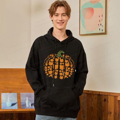 Pagewings Thanksgiving Book Pumpkin Unisex Classic Hoodie
