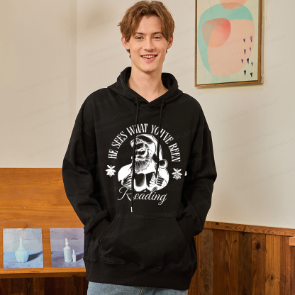 Pagewings He Sees What You've Been Reading Unisex Classic Hoodie