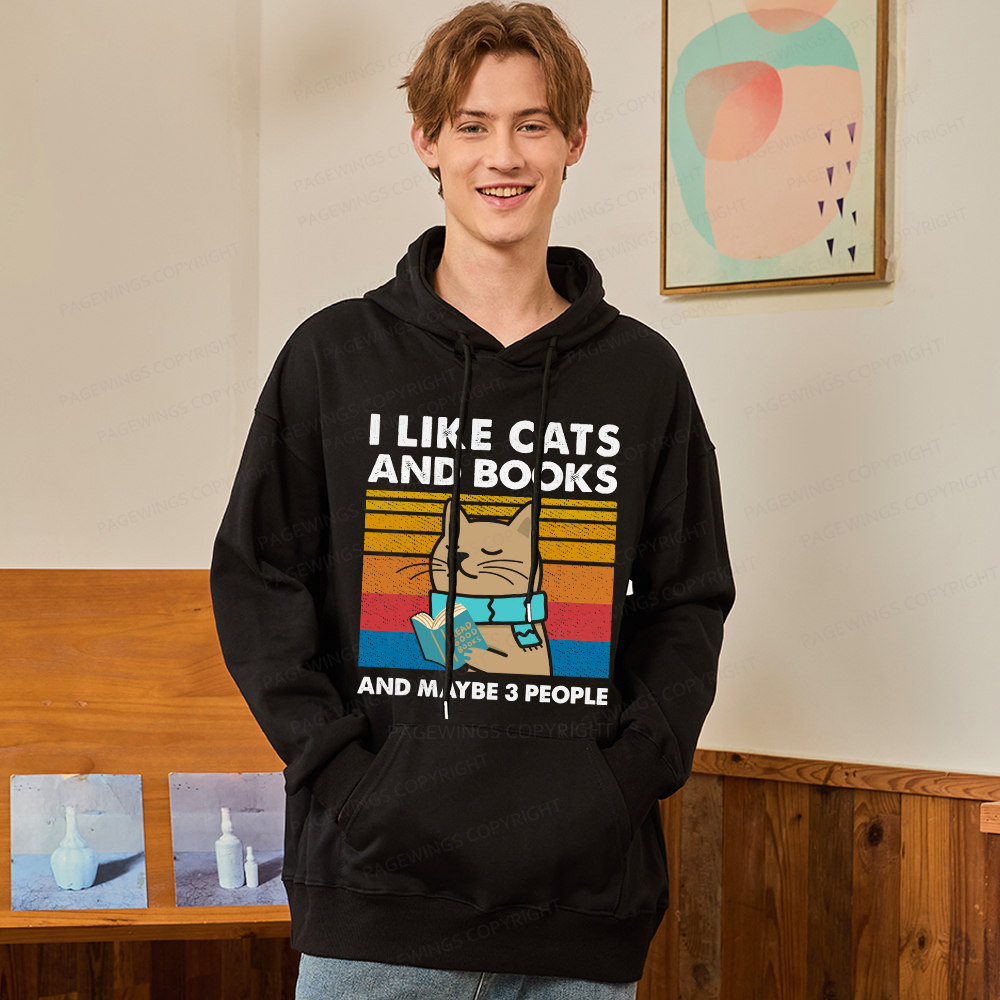 Pagewings Like Book And Maybe 3 People Unisex Classic Hoodie
