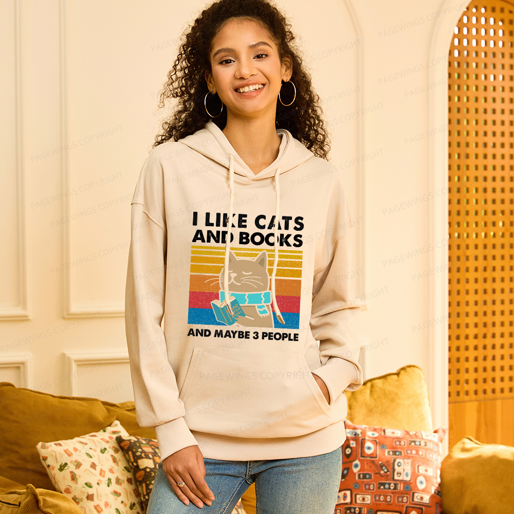 Pagewings Like Book And Maybe 3 People Unisex Classic Hoodie