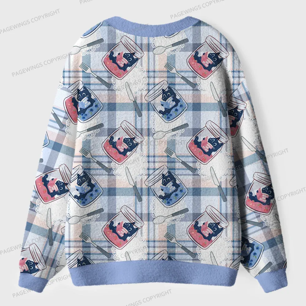 Pagewings Books Are My Jam Unisex Ugly Cardigan Sweaters