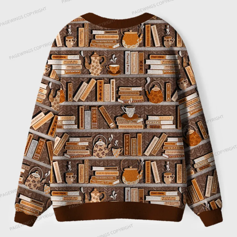 Pagewings Bookworm Unisex Ugly Cardigan Sweaters