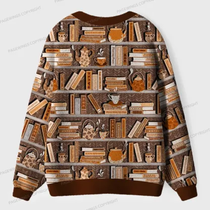 Pagewings Bookworm Unisex Ugly Cardigan Sweaters