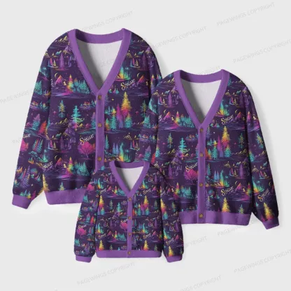 Pagewings City Of Starlight Unisex Ugly Cardigan Sweaters