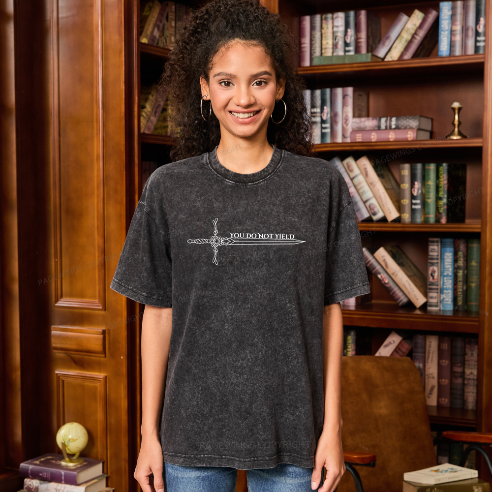 Pagewings You Do Not Yield Unisex Washed T-shirt