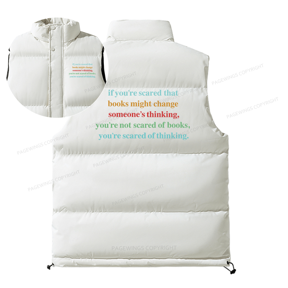 Pagewings Censorship Social Justice Shirt Booktrovert Unisex Sleeveless Jacket