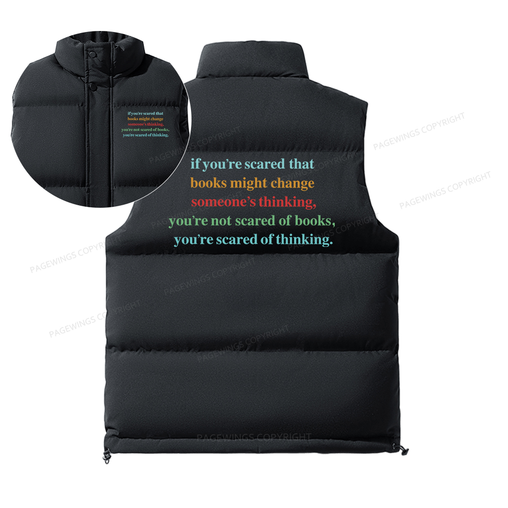 Pagewings Censorship Social Justice Shirt Booktrovert Unisex Sleeveless Jacket