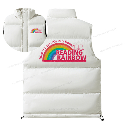 Pagewings Reading Rainbow Unisex Sleeveless Jacket